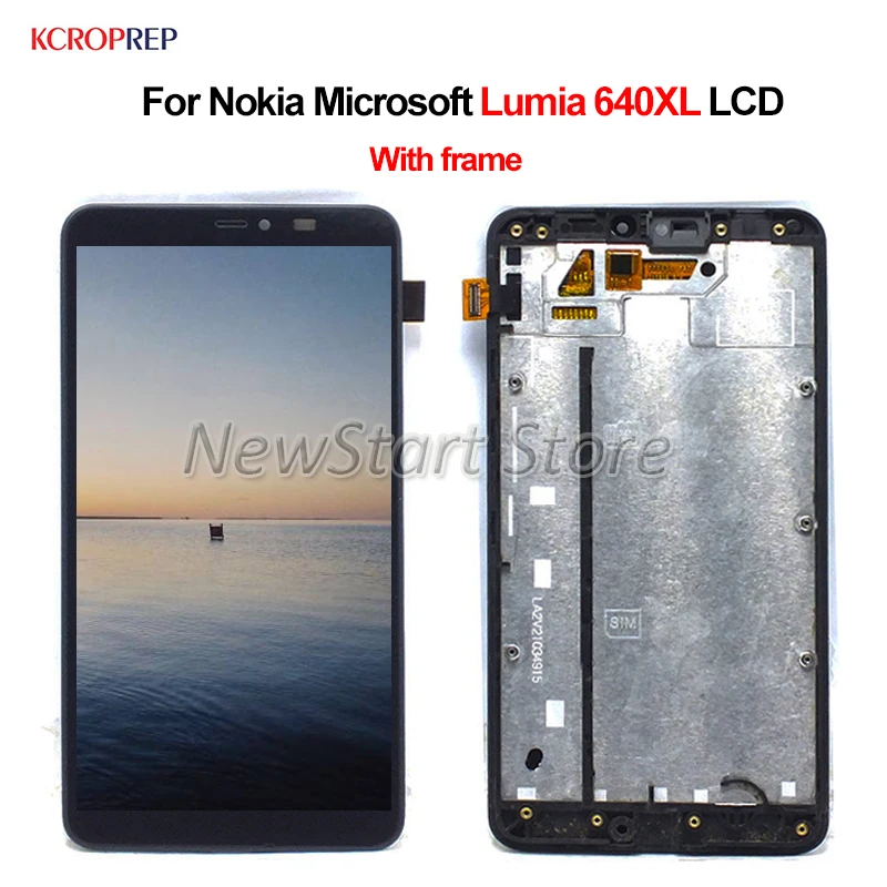 С рамкой для Nokia Microsoft Lumia 640XL 640 XL ЖК дисплей кодирующий преобразователь