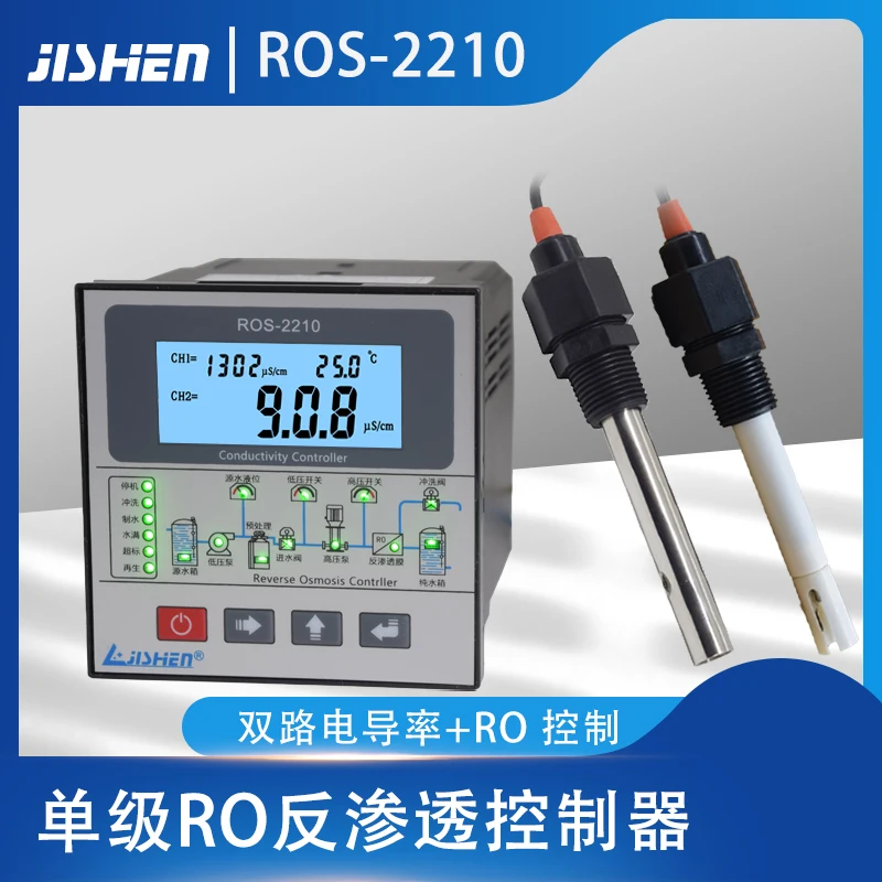 

Ro program controller PLC reverse osmosis conductivity meter EC sensor conductivity control ros-2210