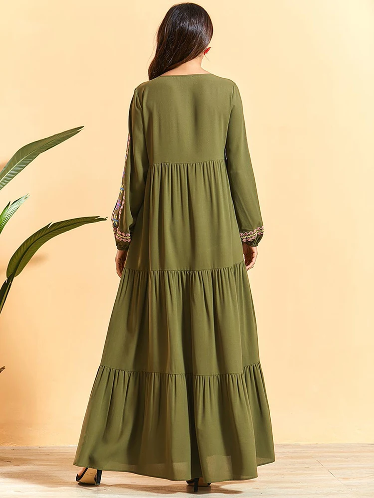 2020 абайя Дубай Турция Кафтан для женщин мусульманская одежда модные платья