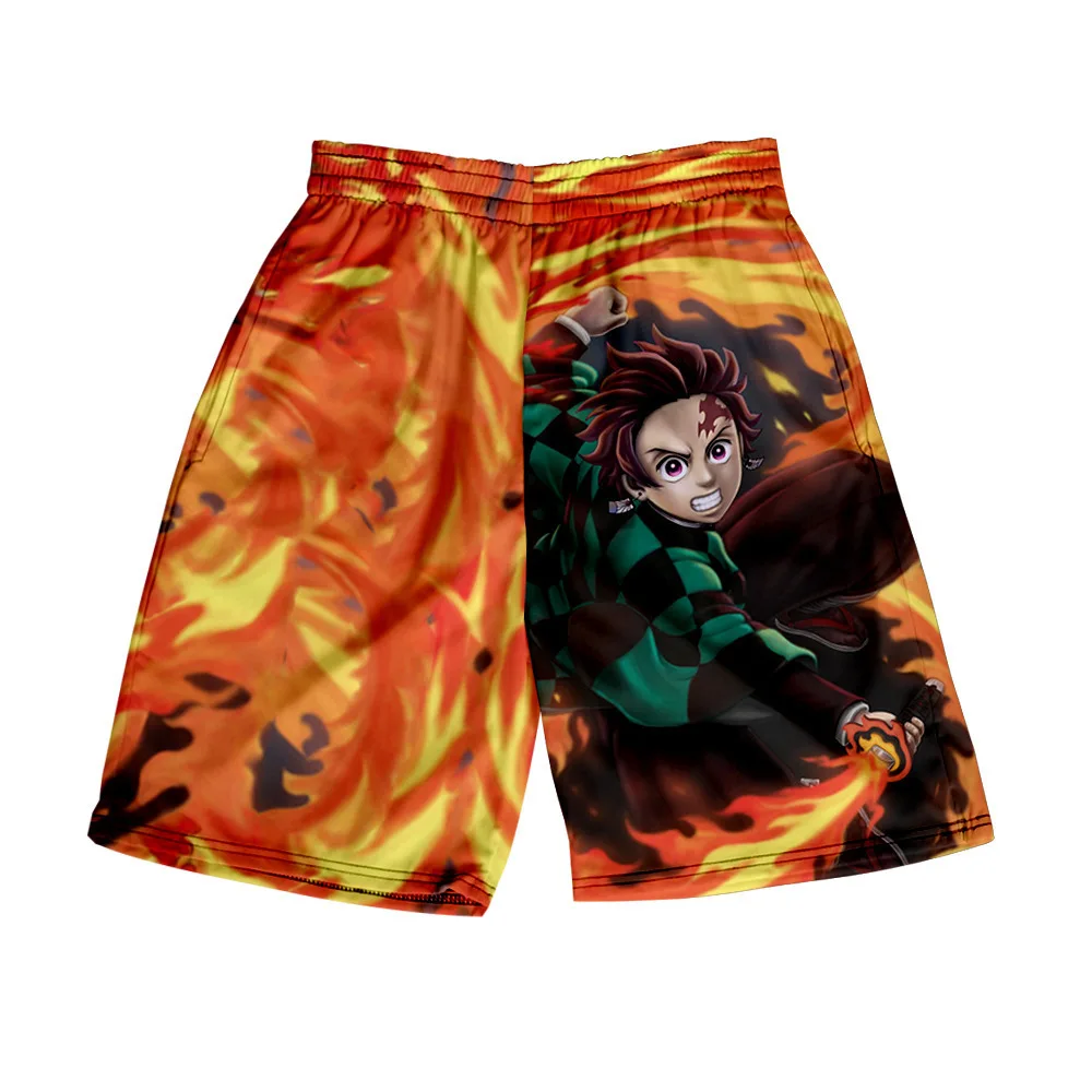 

Demon Slayer Kimetsu No Yaiba Short Pants Men's Anime 3D Print Beach Shorts Harajuku Streetwear Male Board Shorts Kids Trousers