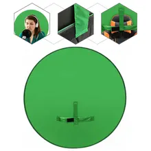 Green Screen Backdrops Photography Background Portable Fold Reflector for Live Broadcast YouTube  Video Studio Reflector 110cm