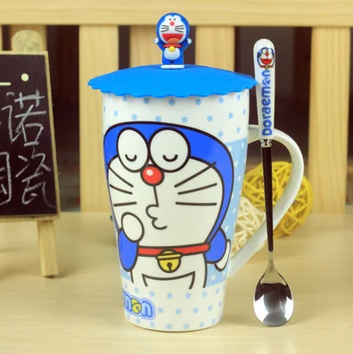 550 мл мультяшная кружка Тоторо с животными керамическая Милая чашка для пары