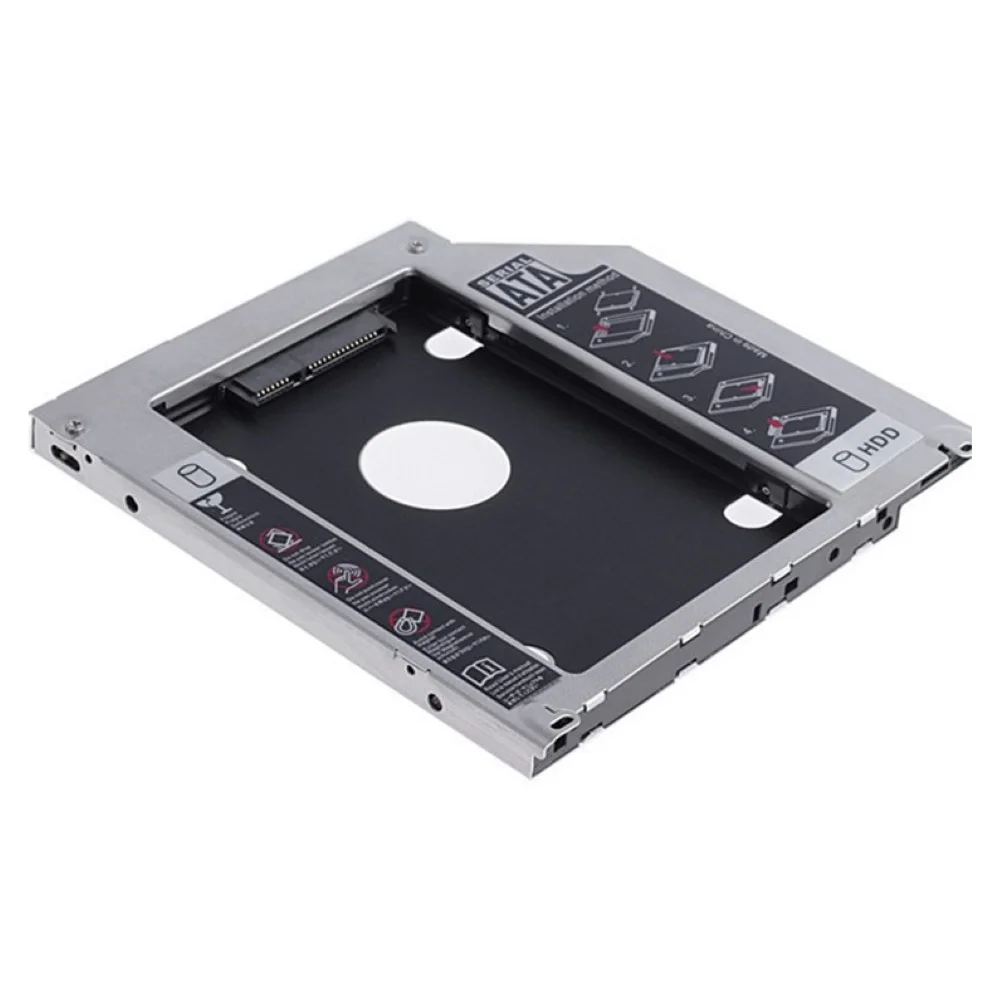 12,7 мм 2,5 дюйма SATA жесткий диск лоток DVD-ROM оптический Корпус для жесткого диска для ПК ноутбук металлический монтажный адаптер кронштейн жесткий диск