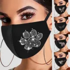 1 шт. Алмазная блестящая маска на спину, удобная Тканевая маска, моющаяся, многоразовая Регулируемая Маска Тушь на Хэллоуин Cosplay