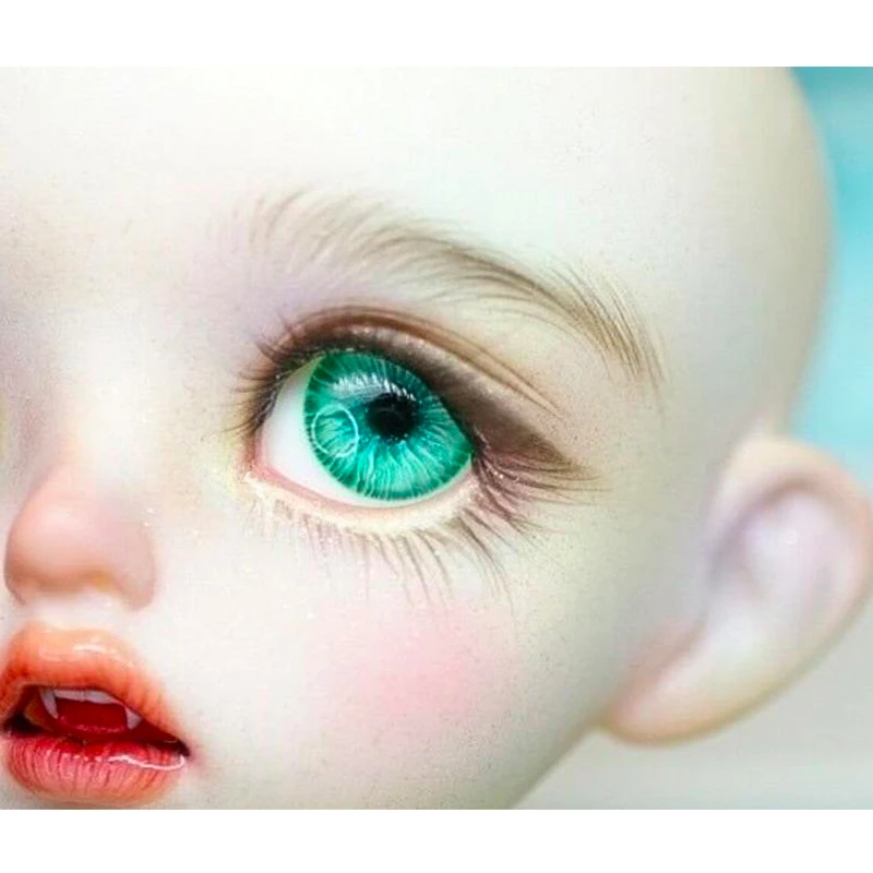 

Doll Eyes Blue Eyes BJD Eyes for 1/3 1/4 1/6 BJD Doll Accessories,Handmade Resin Eyes Safety Eyes Toy Eyes 12mm 14mm 16mm