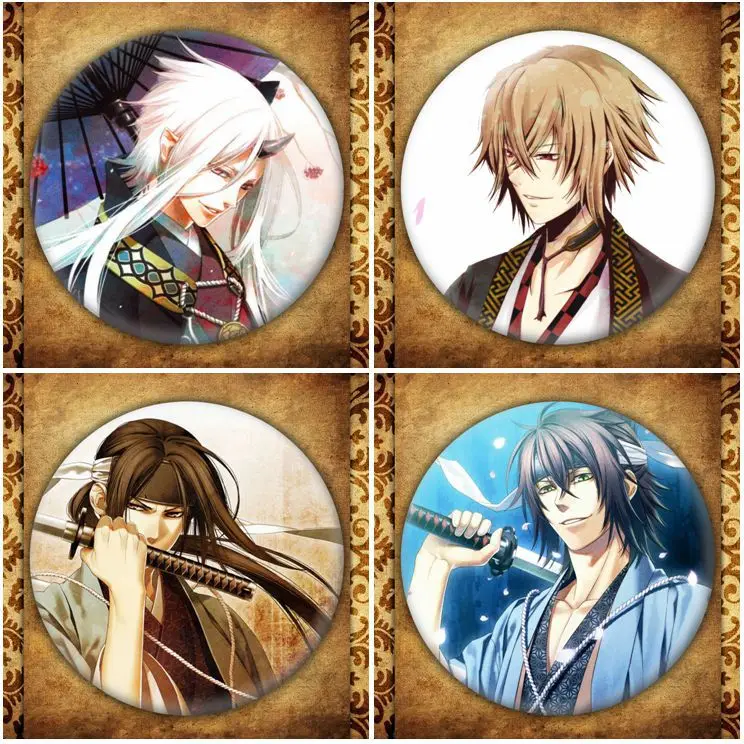 Японский Аниме Hakuouki Shinsengumi Kitan Dispaly значок модная мультяшная фигурка Jiziru Сумка