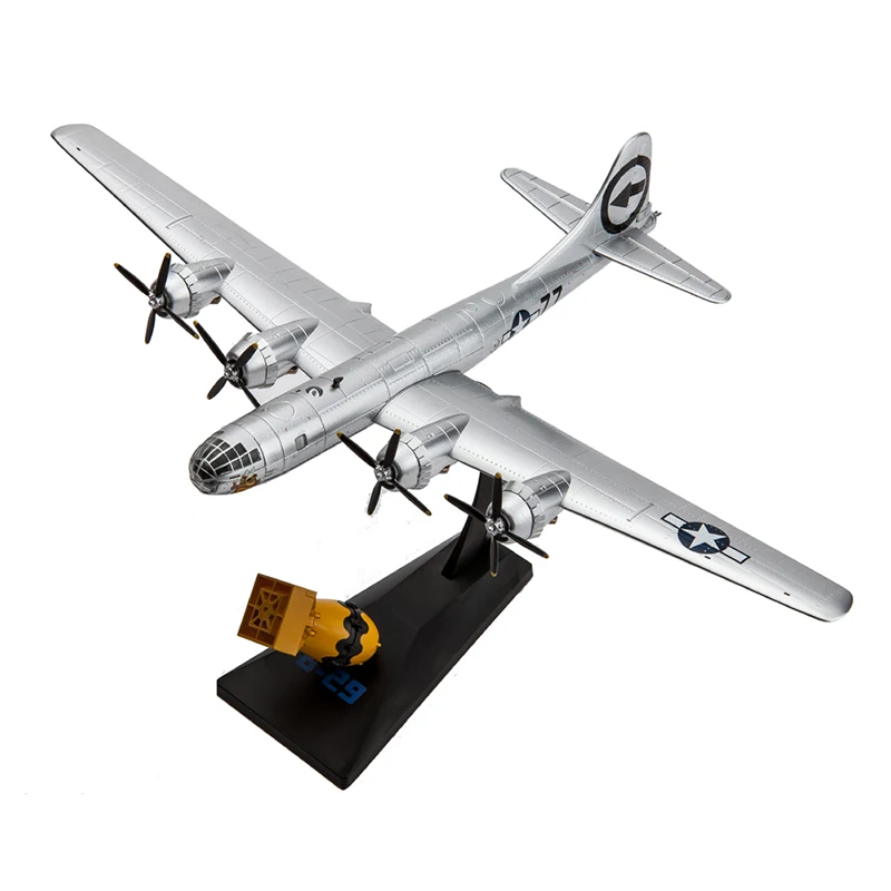 

Dieacast сплав 1:144 Второй мировой войны B29 супер Air крепость бомбер моделирование самолета Модель самолета игрушки Хиросима Нагасаки B-29