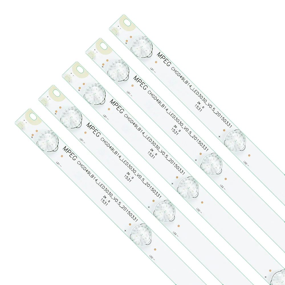 Светодиодная лента для подсветки 5 ламп CHGD49LB15 _ LED 3030_V0.5_20150331 телевизора Chang hong 49