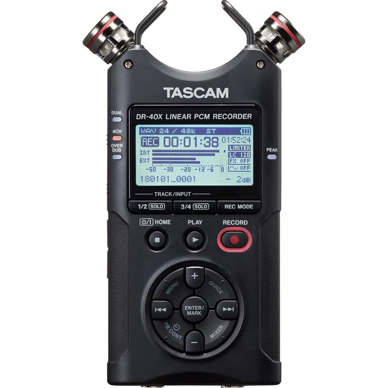 Новый Популярный оригинальный ручной цифровой диктофон Tascam DR 40X ручка для