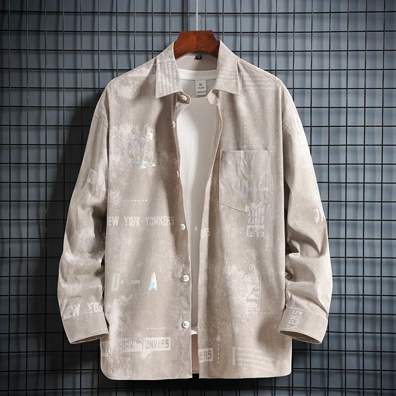 Рубашки для мужчин новинка 2021 модная мужская рубашка с длинным рукавом тонкая в