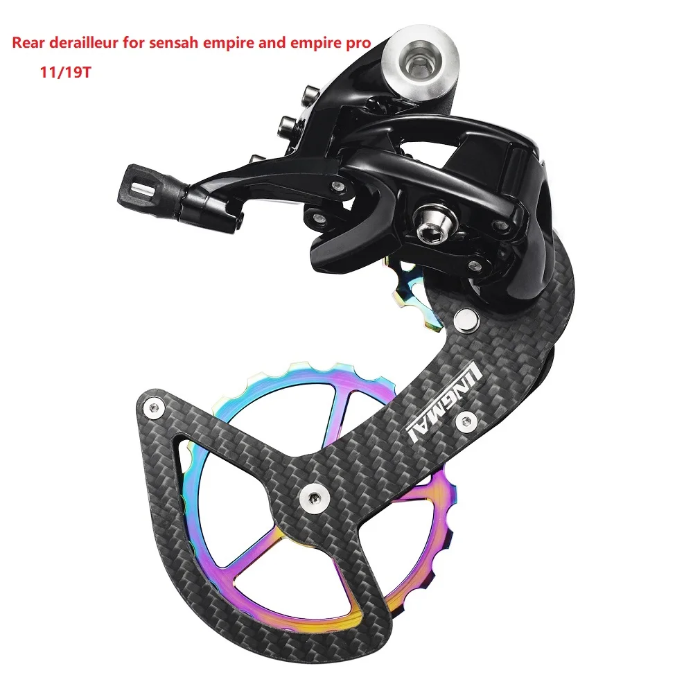 

SENSAH OSPW System rear derailleur For 11/12S empire pro Speed LONG Cage (Max. 34 Teeth ) Oversized Pulley Wheel Ceramic Bearing