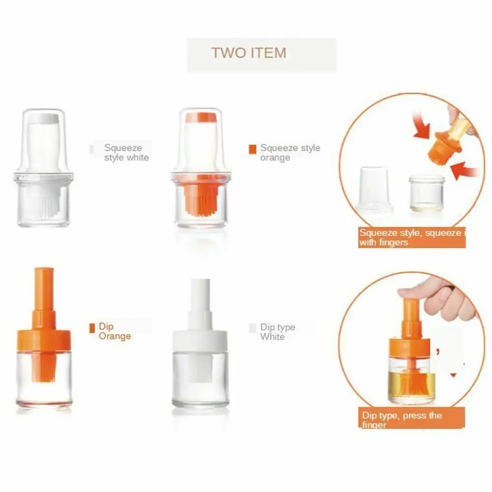 Силиконовая Термостойкая масляная щетка портативная бутылка с щеткой для гриля