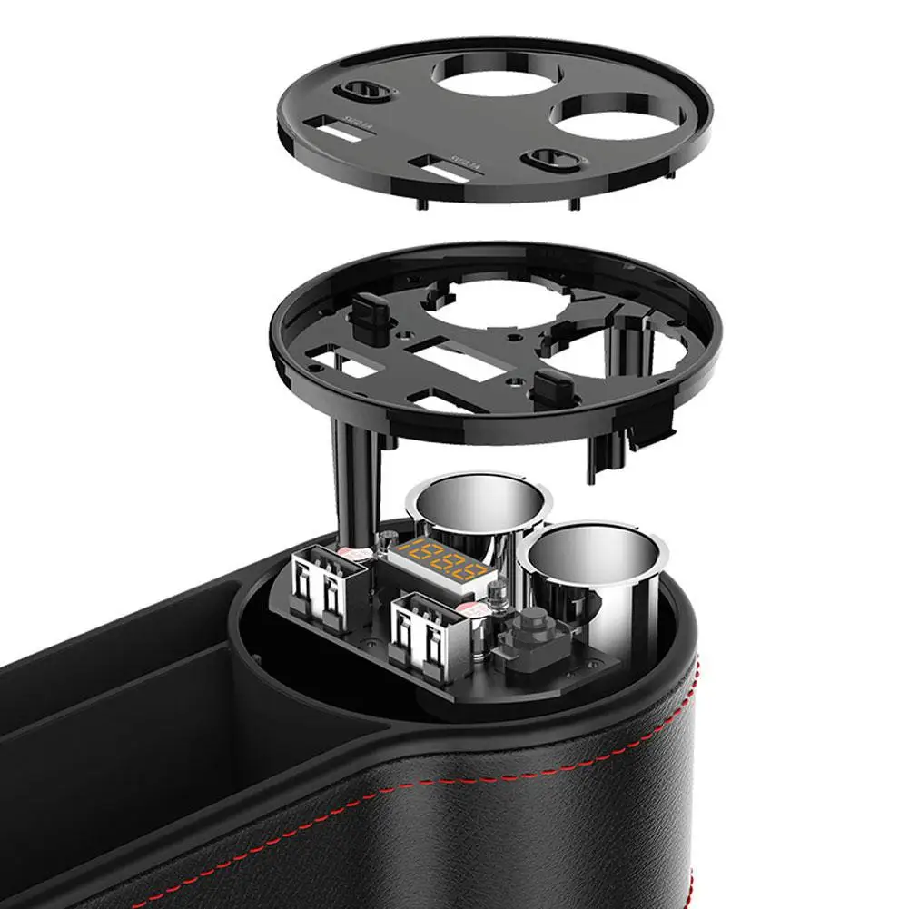 Adeeing автомобильное кресло зазор ящик для хранения из искусственной кожи чехол