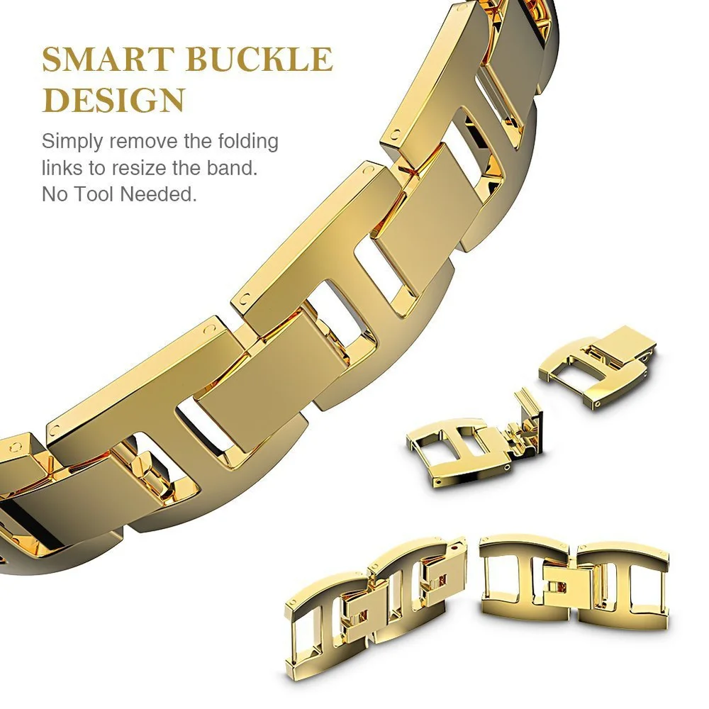 

2021 Fashion Hollowout Stainless Steel Apple Watchband with Rhinestone Watch Band for IWatch Series 1/2/3/4/5