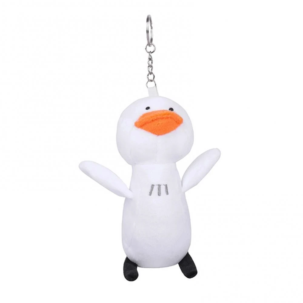 

17cm Cute Soft Little White Duck Plush Hanging Doll with Keychain Bag Pendant Gift Cute Animals Toys for Children Gifts