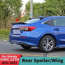 Rear Trunk Spoiler Wing Facelift High Quality Racing Sport Splitter Exterior Part Styling For Honda CIVIC 11th Gen 2021 2022