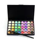 40 цветов s Косметика Матовые жемчужные тени для век Палитра мерцающие пигментные земляные тени для век Пудра для вечевечерние сценический макияж с набором кистей