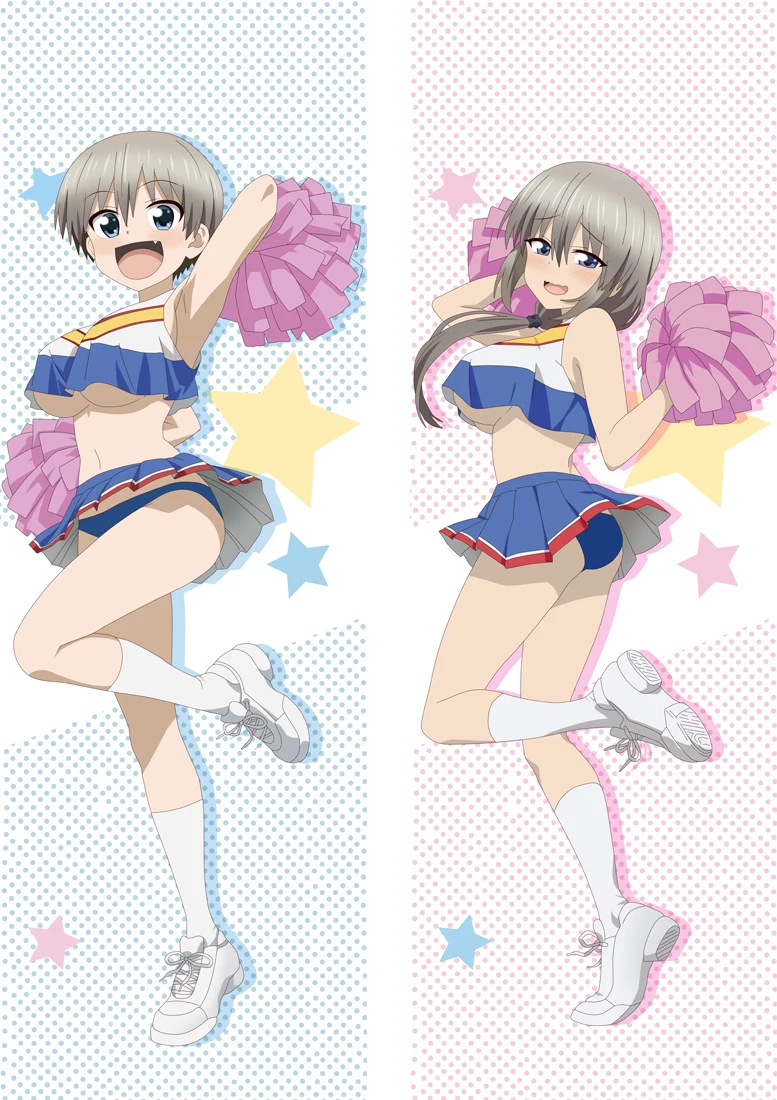 Узаки-Чан хочет потусоваться! Hana Uzaki Dakimakura двусторонний чехол для подушки 20820 | Дом