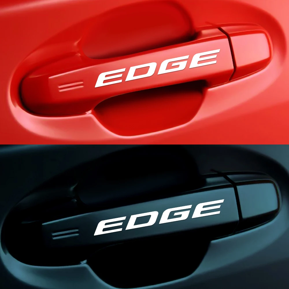 4x декоративные наклейки на дверные ручки для Ford Fiesta Mondeo ST Fusion Mustang Explorer Escape Shelby Edge