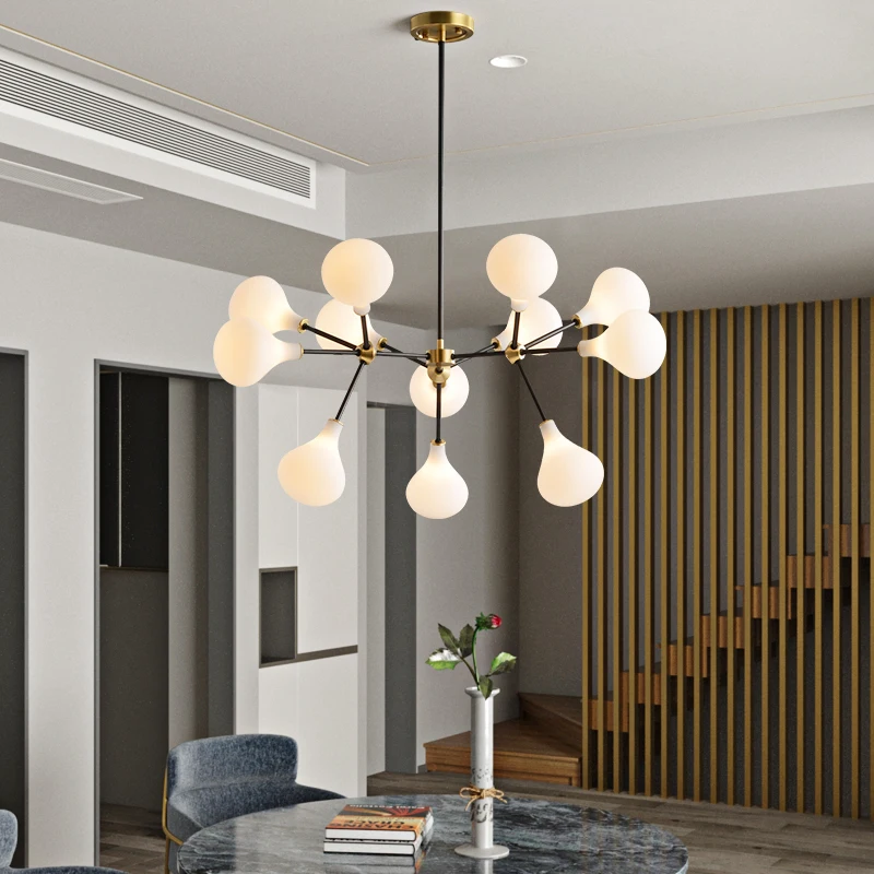 Люстра в скандинавском стиле современное освещение для кухни островка домашнее