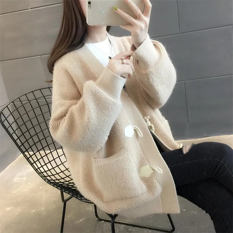 Пончо летучая мышь Ранняя весна и осень 2019 Новый Свободный вязаный кардиган