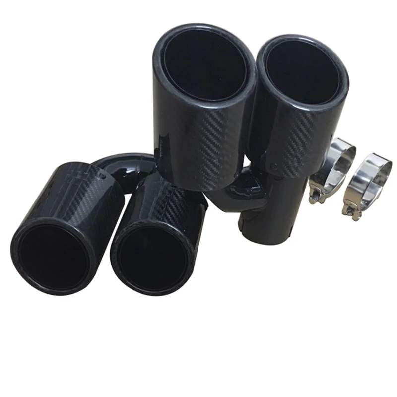 Автомобильные аксессуары черная нержавеющая сталь 304 и яркое углеродное волокно