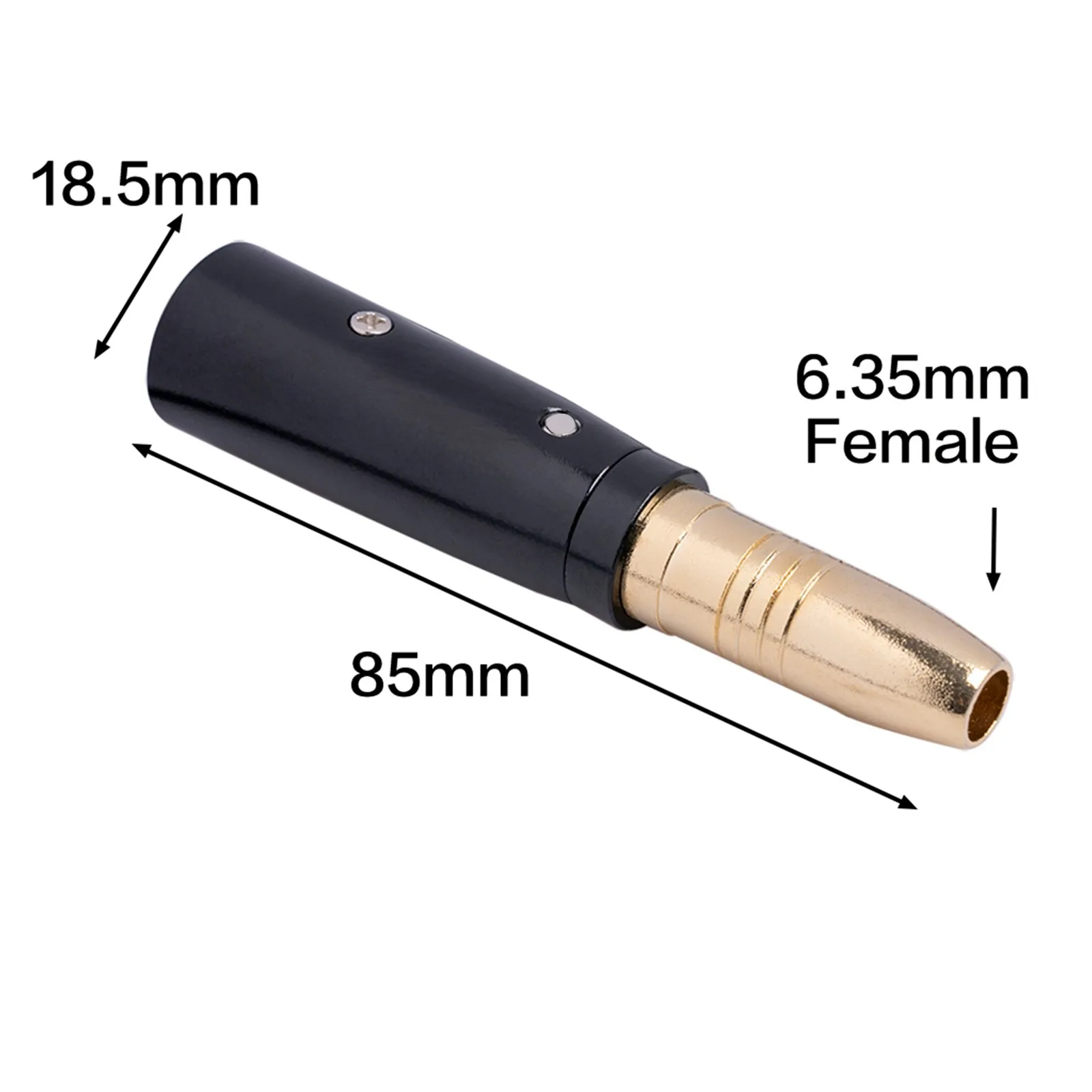 

Gold plated Pole 6.35mm male to 3Pin XLR female/male Audio Signal Converter Plug Mic Microphone CANNON Connector Plug