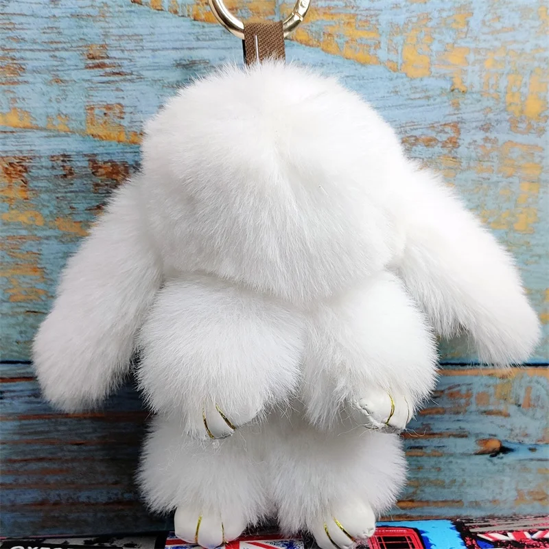 Брелок для автомобиля аксессуары влюбленных Искусственный Кролик подвеска
