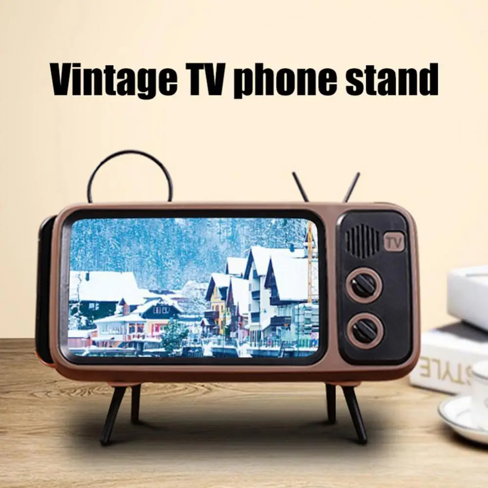 

Portable Universal Retro TV Desktop Mobile Phone Holder Stand Mount Bracket