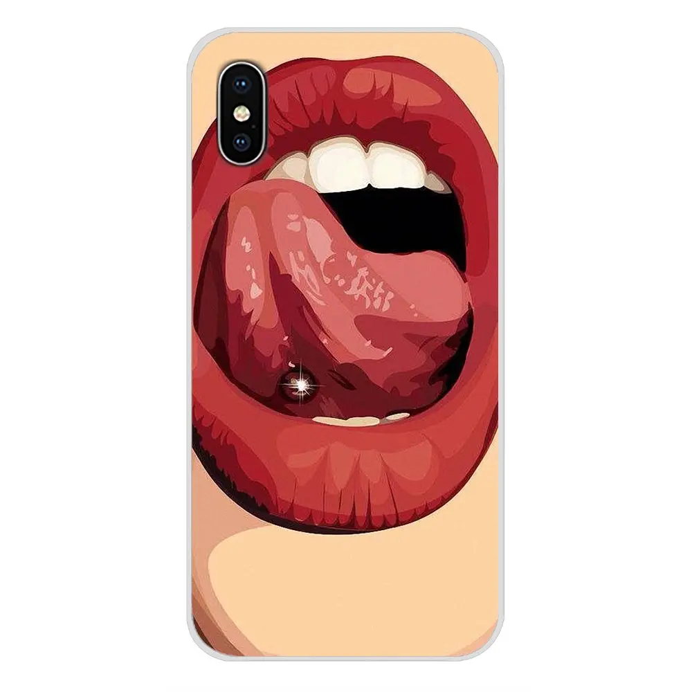 Phone Covers Girl Bitch Red Lips Colors Luxury For HTC One U11 U12 X9 M7 M8 A9 M9 M10 E9 Plus Desire 630 530 626 628 816 820 830 | Мобильные