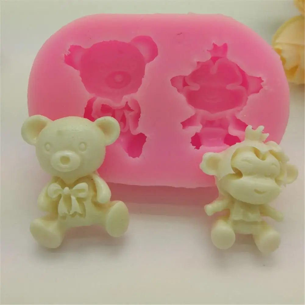 3D Обезьяна Медведь Силиконовое Мыло Форма для тортов фондана форма шоколада торт