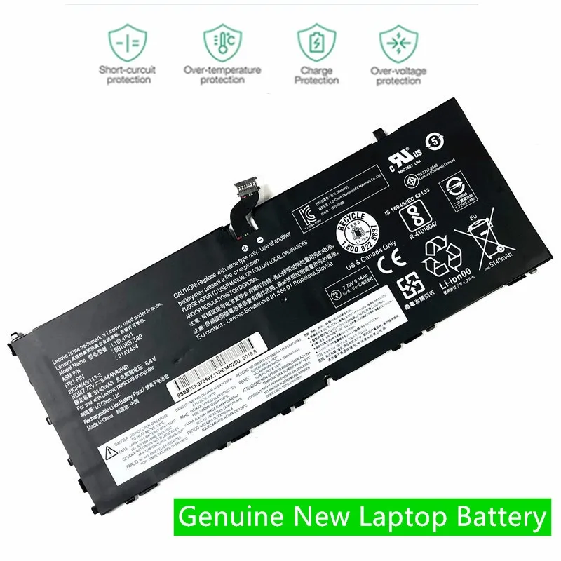 Новый аккумулятор HKFZ 01AV454 для планшета Lenovo Thinkpad X1 GEN 3 L16L4P91 SB10K97599 01AV453 L16M4P91 SB10K97598 |