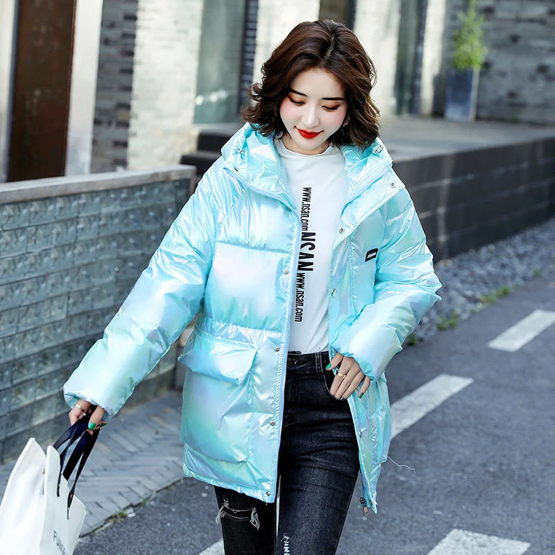 New Fashion Causal  2022 Winter Women Down Thick Jacket Female Hooded Coats Plus Size Jackets Parkas Women Clothing