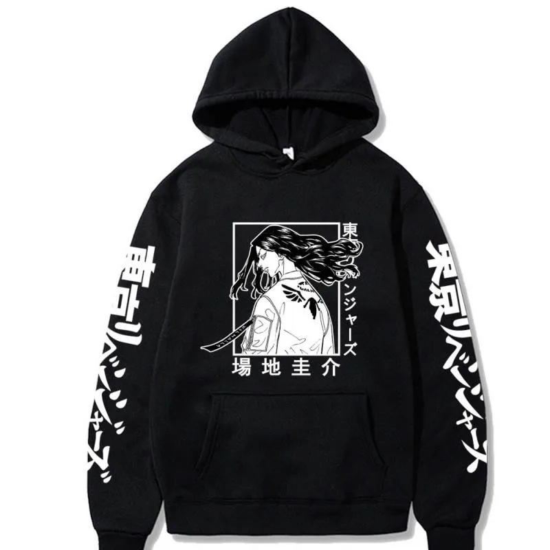 

Keisuke-Men's Hoodie Losde Tokyo Print Long Sleeve Sweater Anime Harajuku Style Male Top Clothing