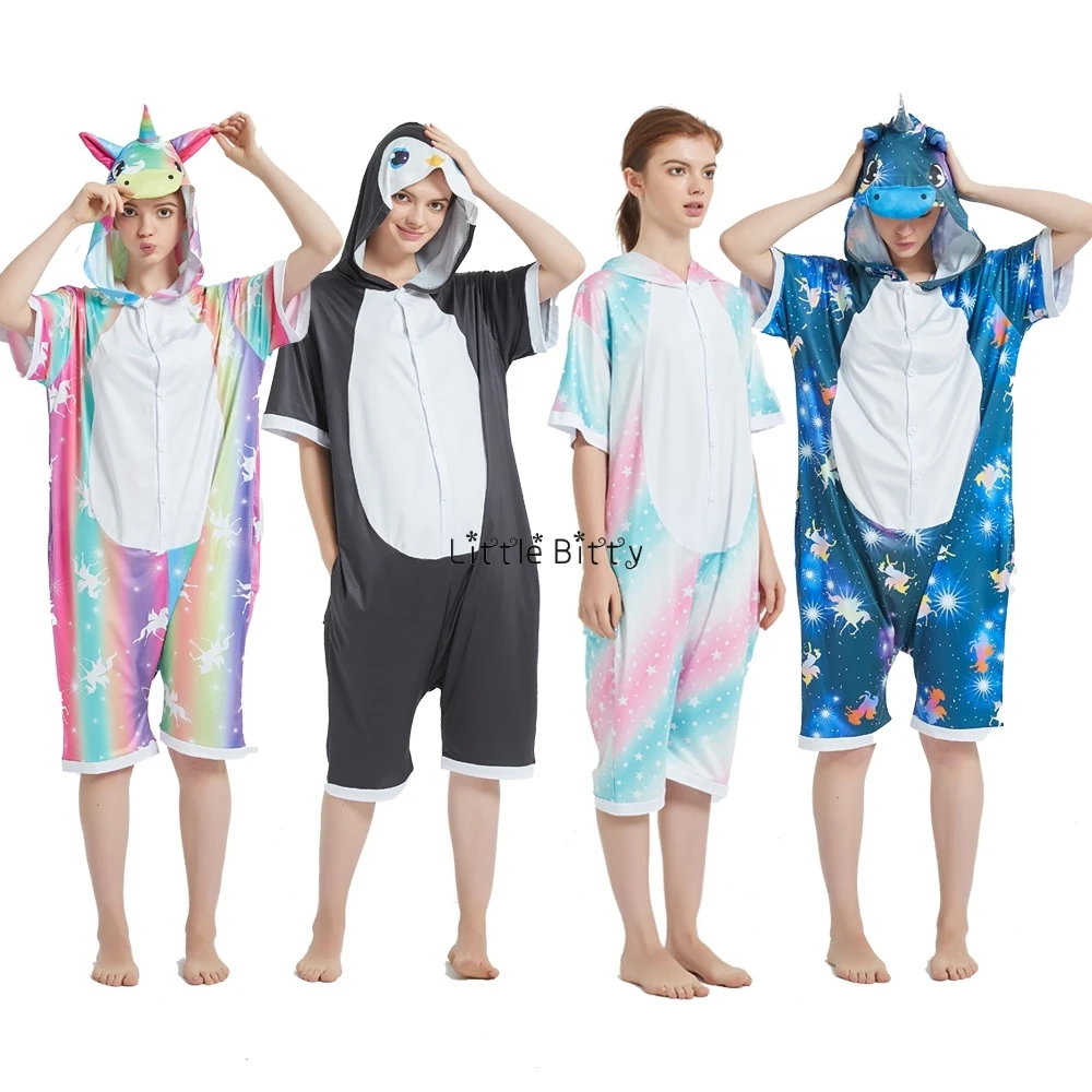 Кигуруми пижамы для мамы и детей комбинезон милая цельная Пижама пижама с
