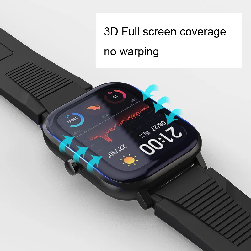 Для xiaomi huami amazfit gts браслет ремешок для часов Экран пленка часы защитный ремень 2 шт