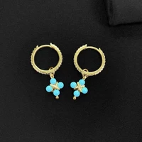 s925 monaco july new roman style retro bluestone cross pearl ring earrings jewelry womens gifts