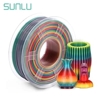 1 75mm rainbow gradient multicolor pla filament 1kg 2 2lb 3d filament materials for diy 3d printer fdm and 3d printing pen