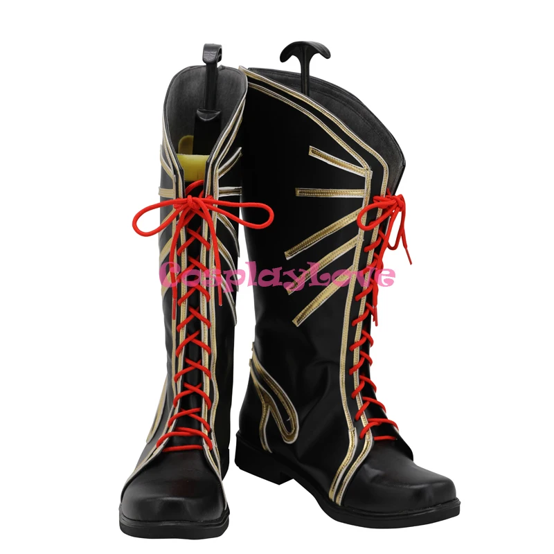 

FGO Fate Grand Order Oda Nobunaga Black Cosplay Shoes Long Boots Leather CosplayLove For Halloween Christmas