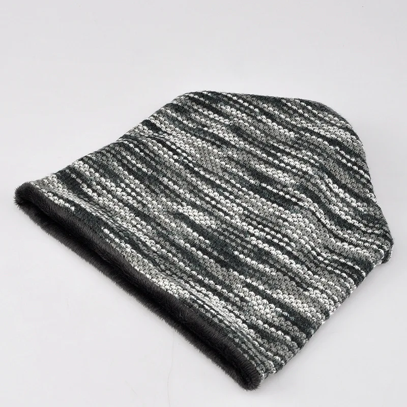 Зимняя вязаная шапка флисовая подкладка для мужчин и женщин|Беговые кепки| |