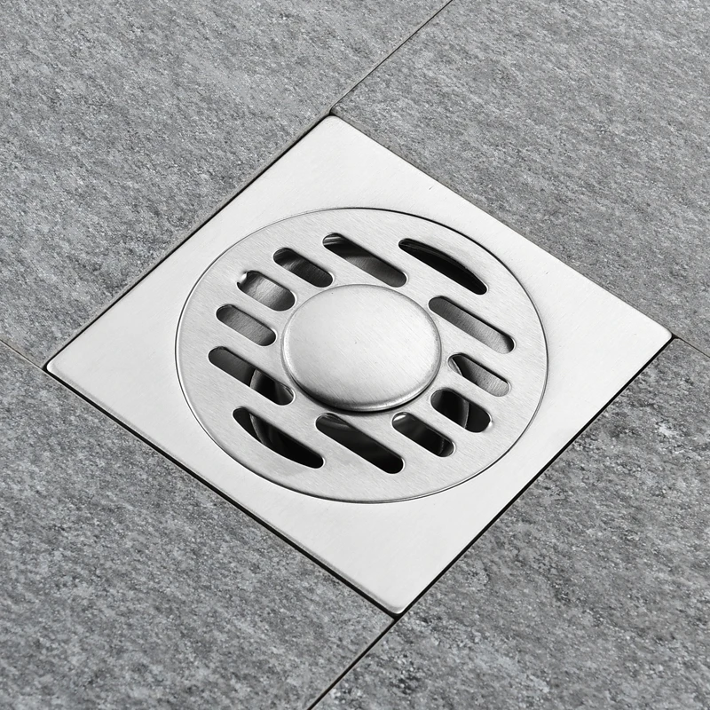 Квадратные напольные решетки из нержавеющей стали стоки для ванной и кухни