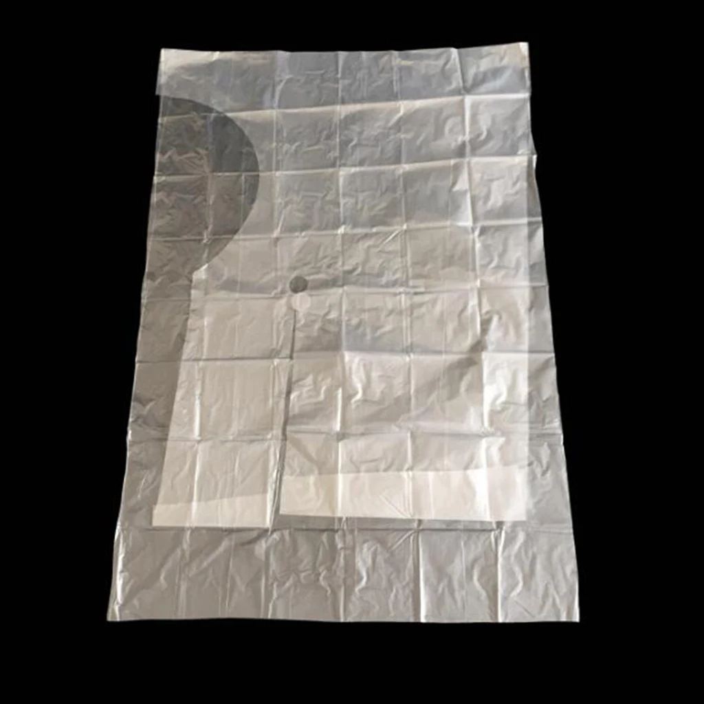 

100 Pieces Waterproof Disposable Hair Cutting Cape Gown Stylist Barber Capes