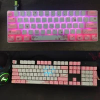 w3jd oem pbt cherry blossom keycap mechanical keyboard keycaps dye sublimation keycap