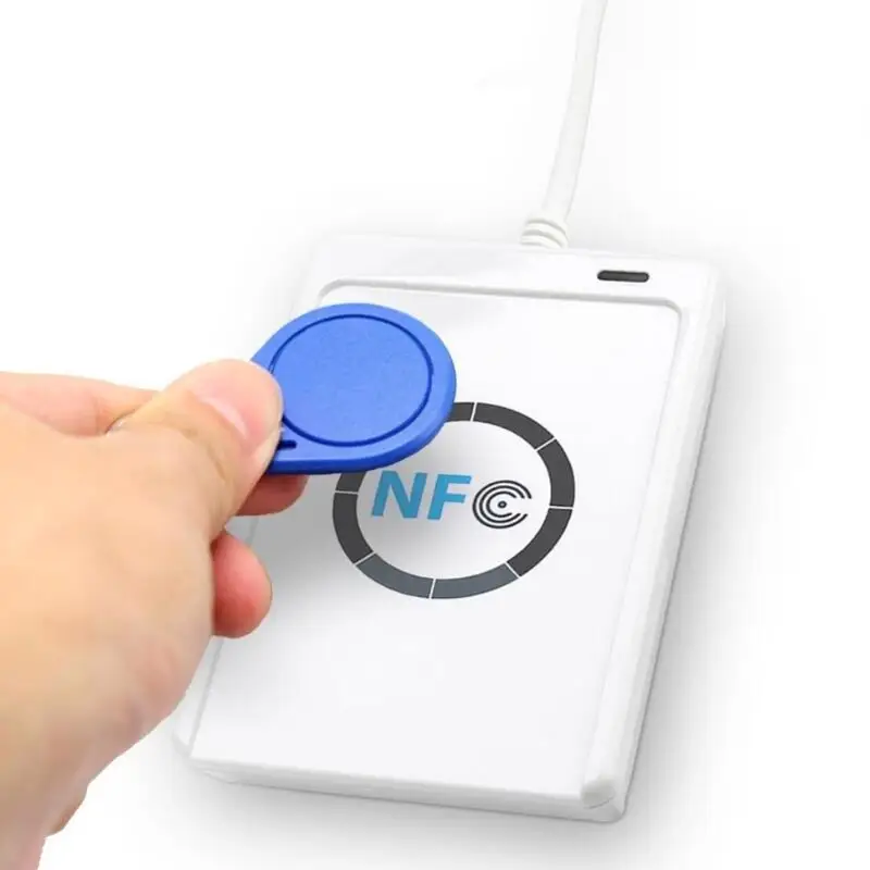 

RFID считыватель смарт-карт Писатель Копир Дубликатор записываемая копия USB S50 13,56 МГц ISO/IEC18092 + 5 шт. M1 карты NFC ACR122U Прямая поставка