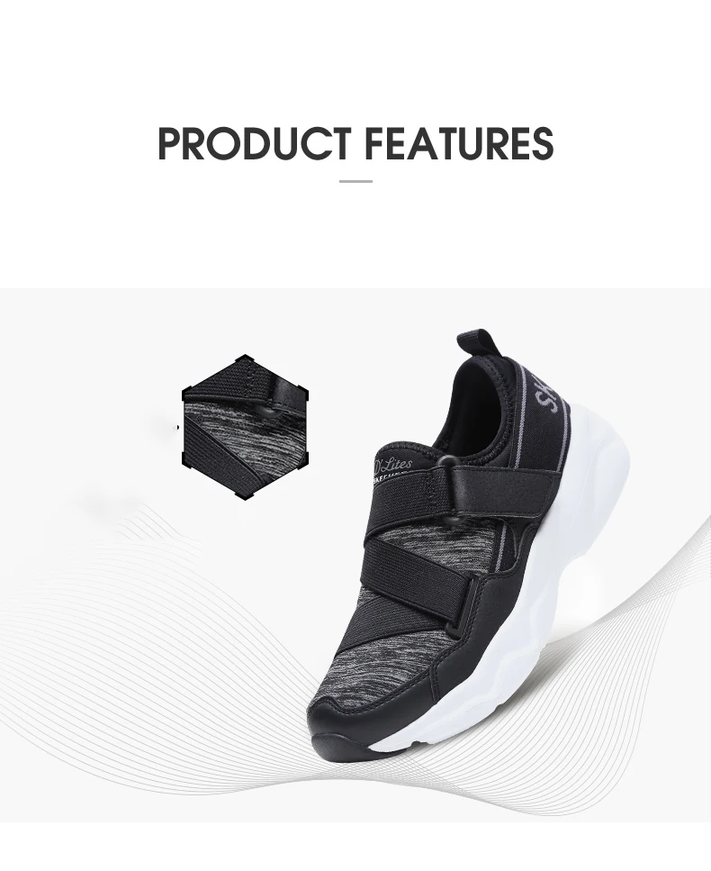 Skechers D'LITES/женская повседневная обувь; обувь для папы на толстом каблуке; женская дышащая повседневная обувь; женская обувь на толстой подошве; 88888200-BLK