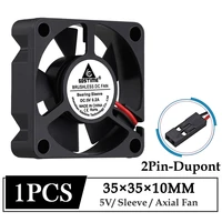 1pcs gdstime dc 5v 35x35x10mm 35mm computer pc case axial cooling fan 3cm 35mmx10mm dupont connector mini brushless cooler fan