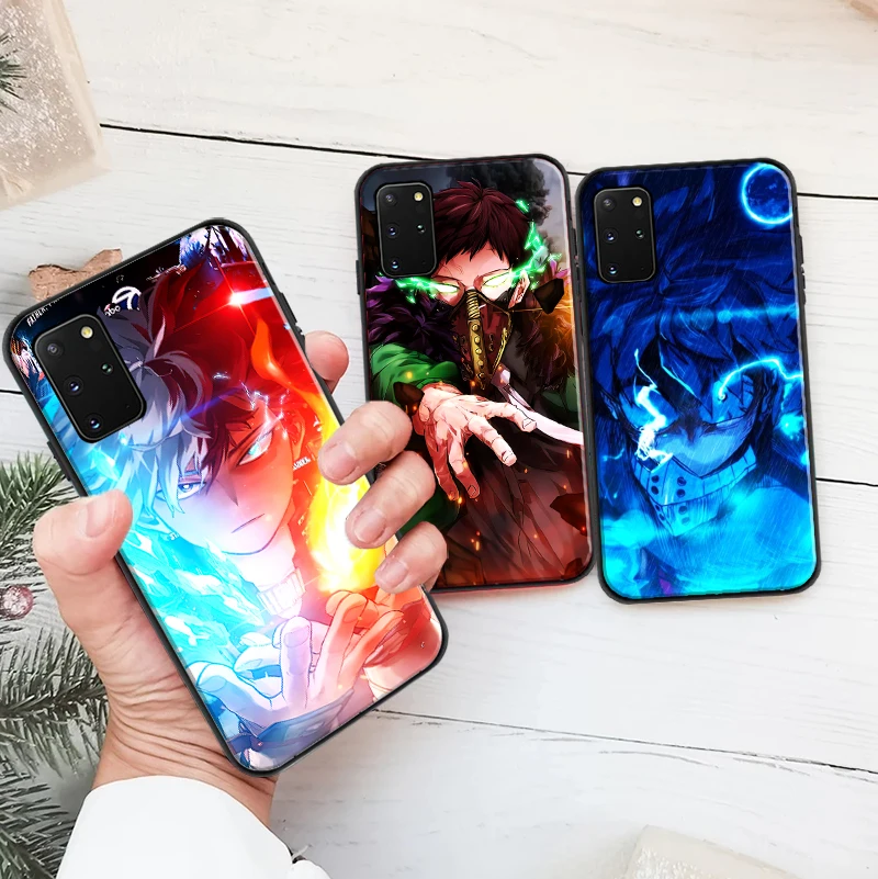 

Phone Cases For Samsung Galaxy S8 S9 S10 Lite S20 S20 FE Lite Ultra TPU Silicone Coque Anime My Hero Academia Midoriya Cover