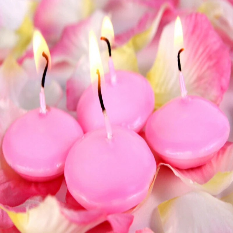 10 шт./компл. партия ароматические свечи плавающие воск романтическое украшение