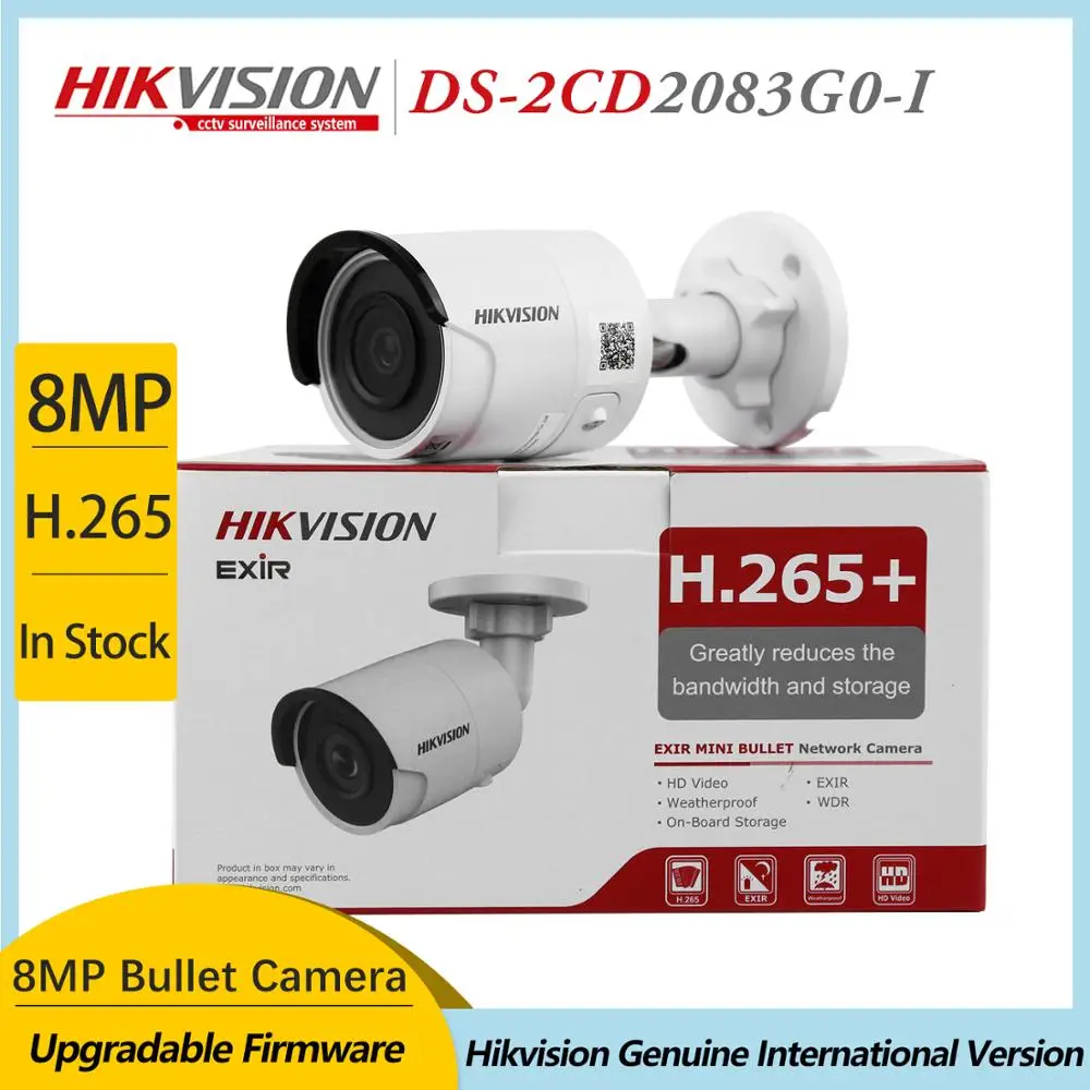 Камера видеонаблюдения Hikvision H265 инфракрасная камера безопасности с