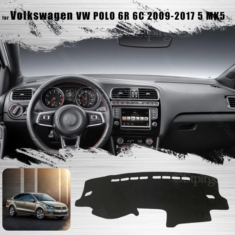

Dash Mat Dashmat for Volkswagen VW POLO 6R 6C 09-17 5 MK5 Anti-Slip Mat Dashboard Cover Pad Sunshade Dashmat Carpet Accessories